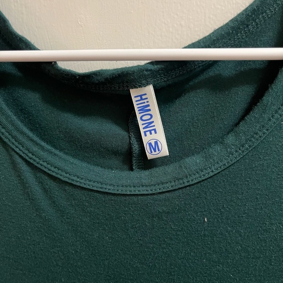 Elegant Long Sleeve Dress in Forest Green - Picture 3 of 4